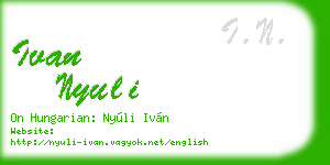 ivan nyuli business card