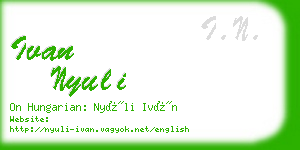 ivan nyuli business card